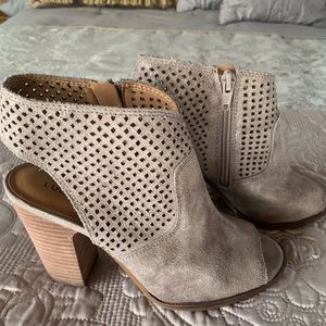 Lucky open toe booties